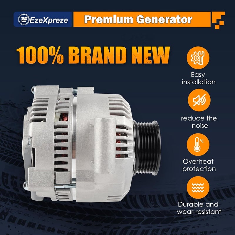 E EZEXPREZE Ezexpreze 7750N New Alternator Compatible With Ford Escort, Ranger, Mazda Pickup 2.3L 2.3 3.0L 3.0 4.0L 5.0 5.0L 5.8 5.8L 1992-1997 92 93 94 95 96 97 F07F-10300-AA F07U-10300-AA F07U-10300-AB AFD0012 - Image 2